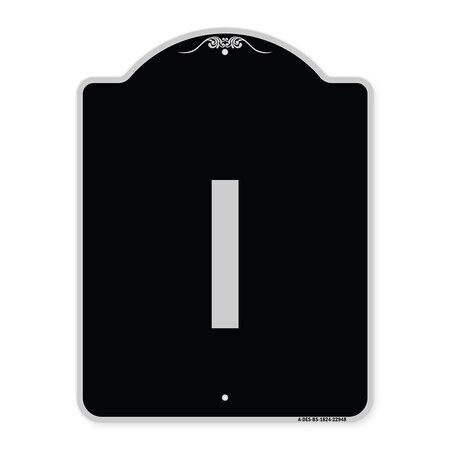 Signmission Sign with Letter I Heavy-Gauge Aluminum Architectural Sign, 24" x 18", BS-1824-22948 A-DES-BS-1824-22948